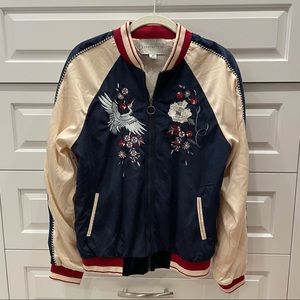 Satin & Velvet Bomber Jacket